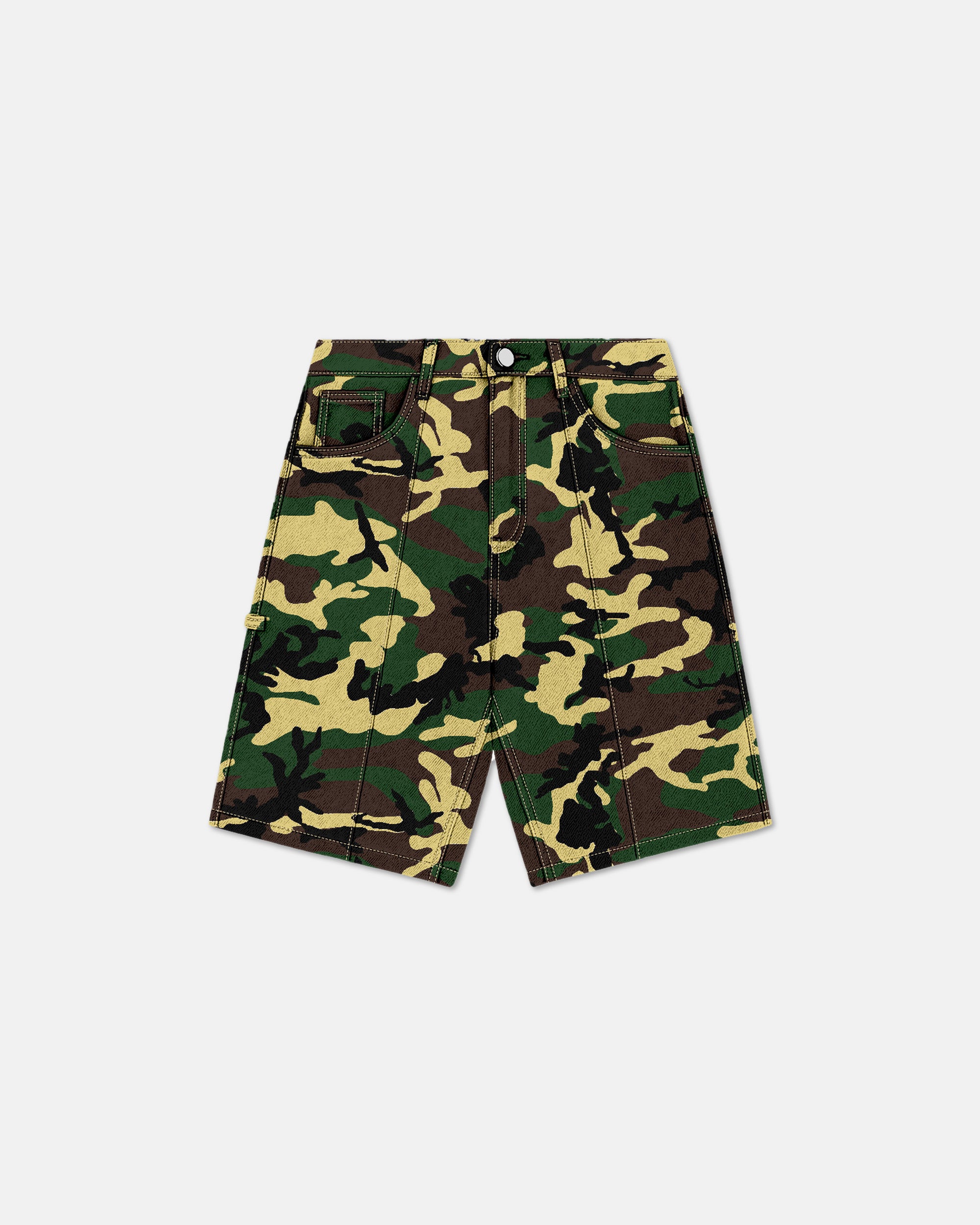 KIDS® "444 JUNGLE" camou denim shorts