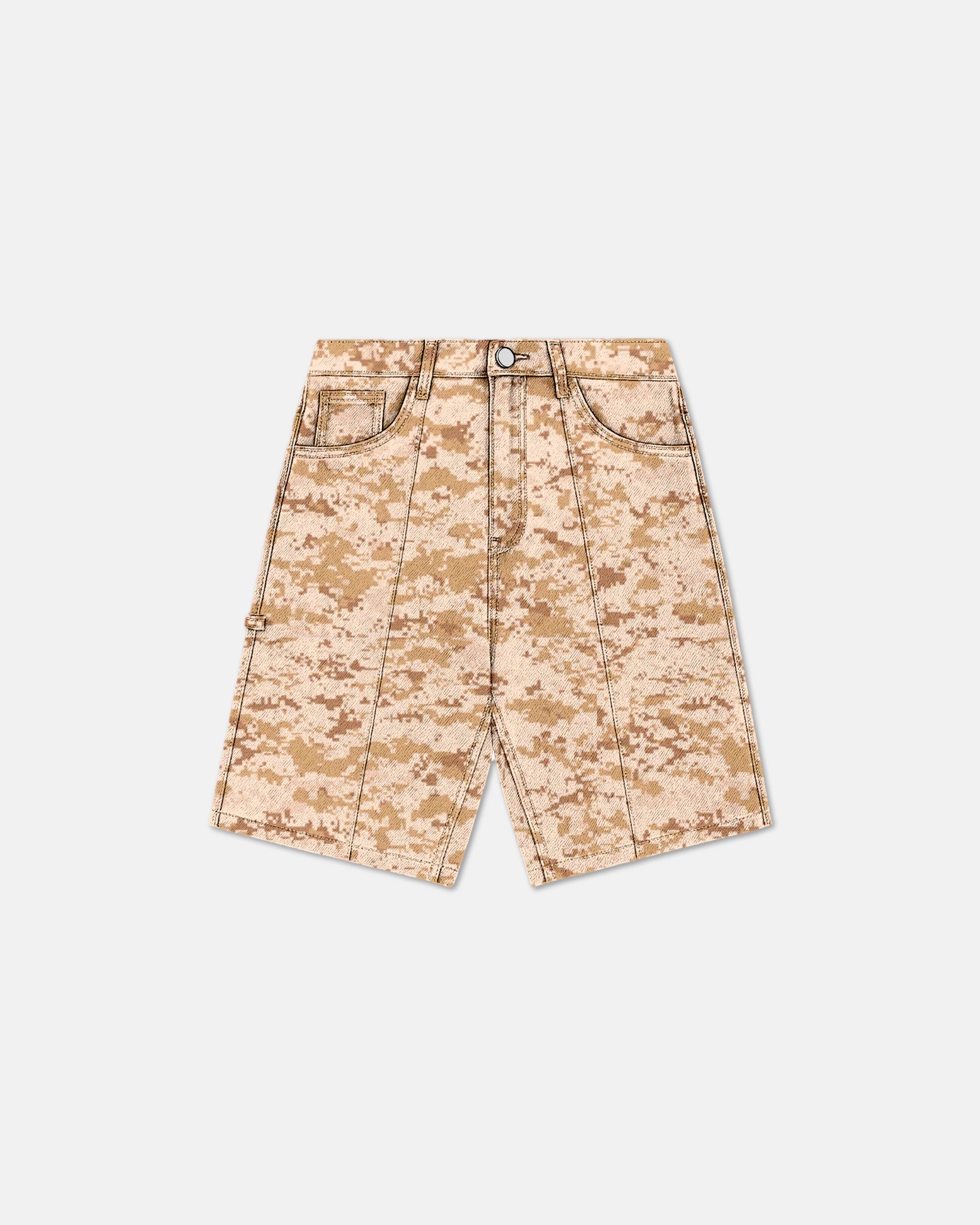 KIDS® "444 DESERT" camou denim shorts