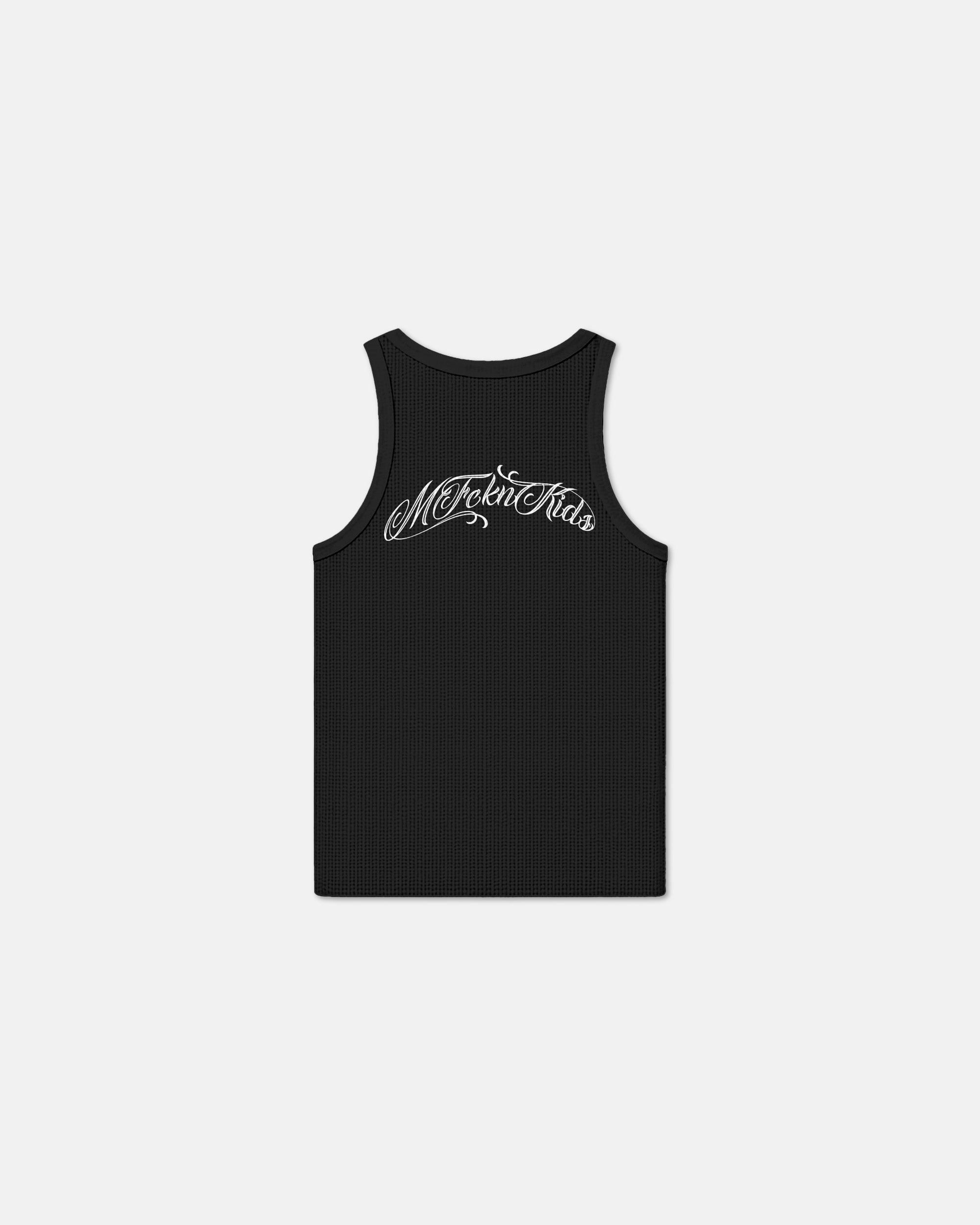 444 KNITTED TANK "EBONY" Top