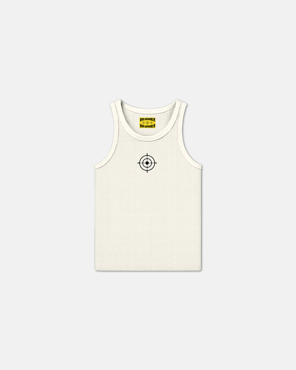 444 KNITTED TANK "IVORY" Top