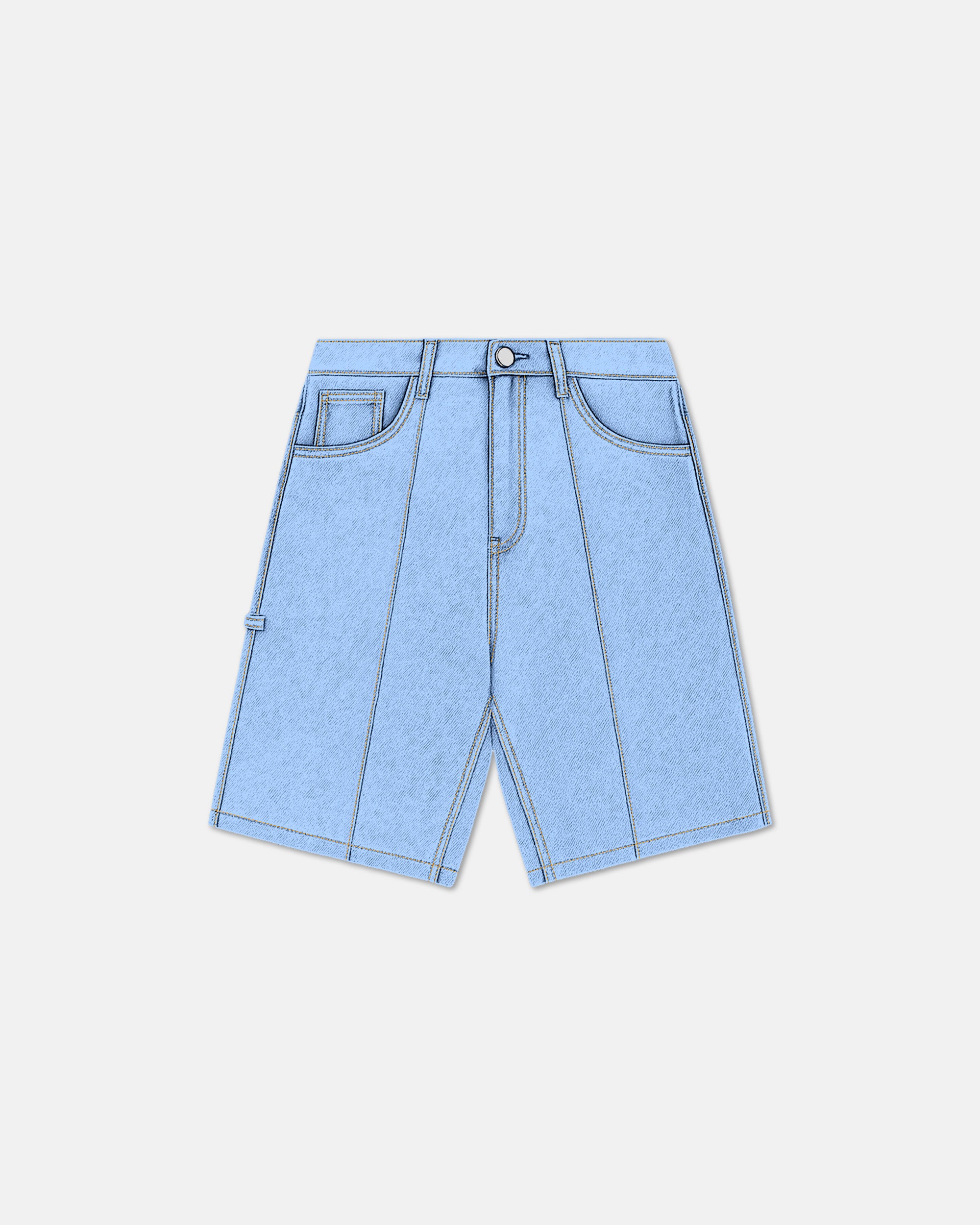 KIDS® "444 WASH" mid wash denim shorts